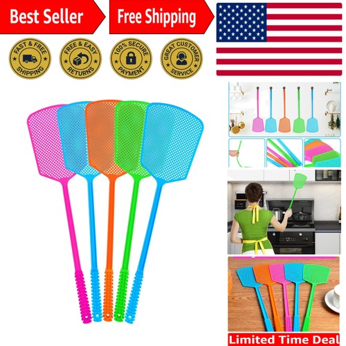 Pack heavy duty fly swatter - 5-pack,