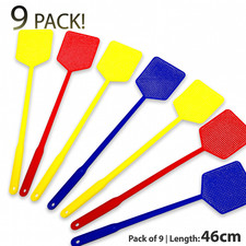 9x Insect Fly Swatter Plastic