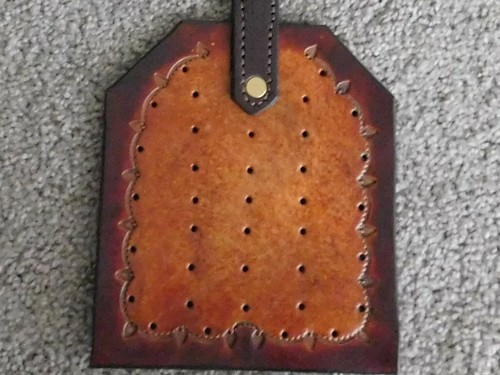 Leather fly swatter - leather,