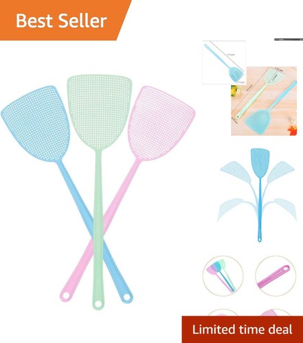 Assorted colors fly swatter - assorted,