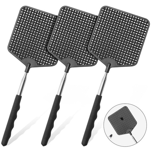 Telescopic fly swatter pack - swatter, 3