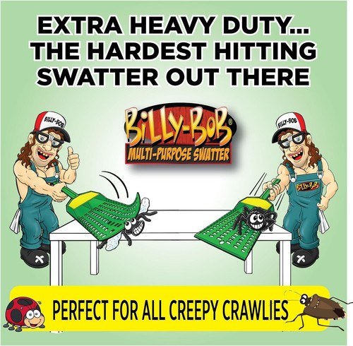 Fly swatter scooper - w, heavy