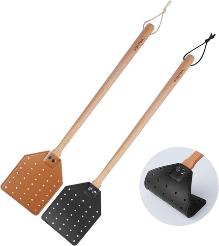 Leather fly swatter - leather, duty